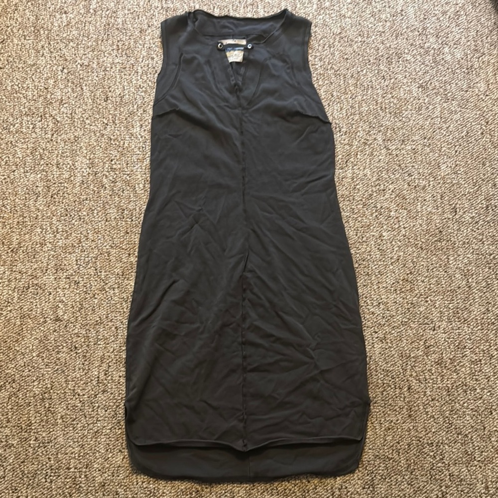 Raw Earth Wild Sky Grey Sleeveless Midi Dress Small